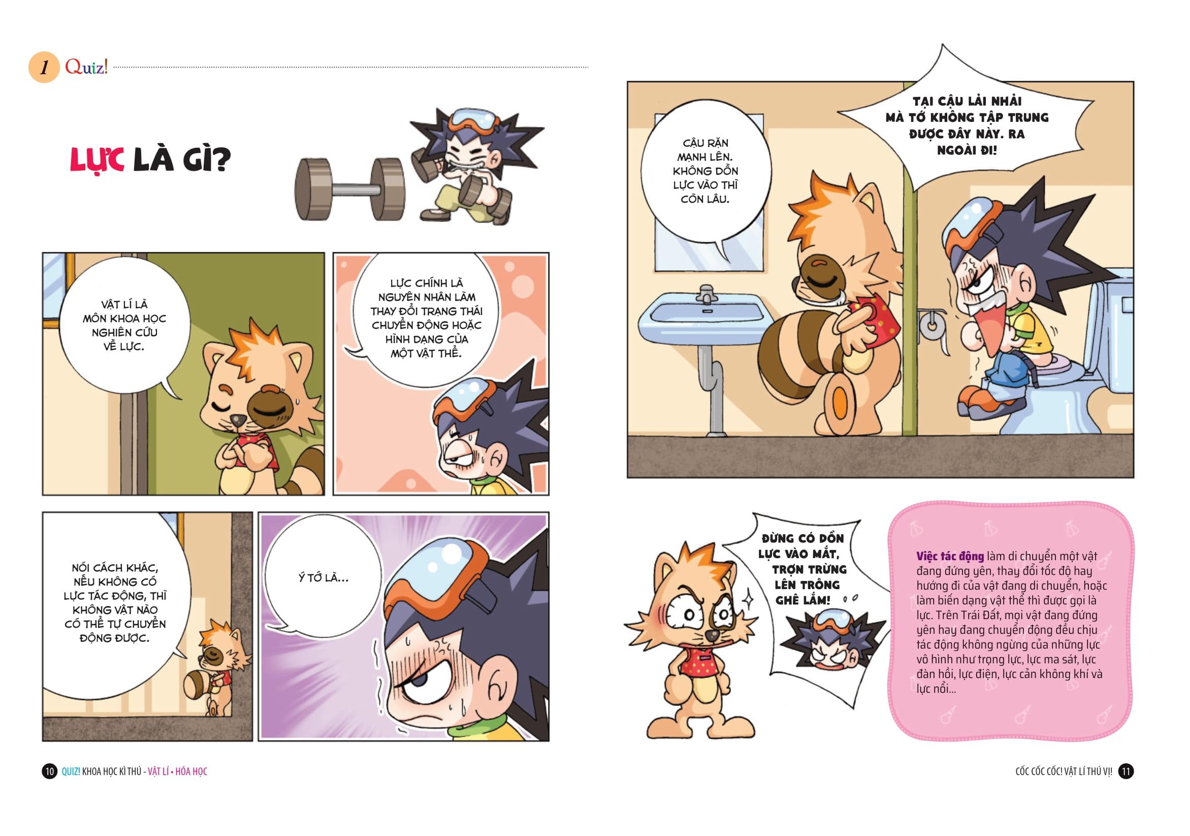 Sách - Quiz! Khoa Học Kì Thú - Vật Lí-Hóa Học