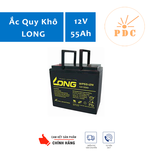 Ắc Quy LONG 12V 55Ah WP55-12N -