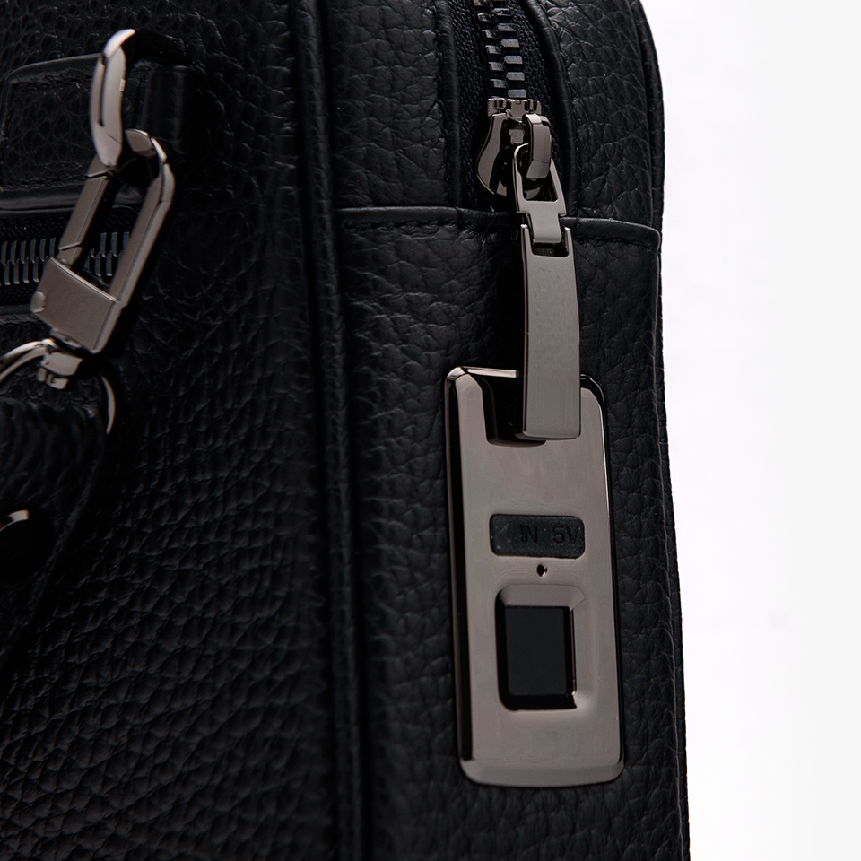 Clutch Cầm Tay Nam Khóa Vân Tay Da Bò Togo Gence RB04-Ví nam cầm tay-Clutch nam