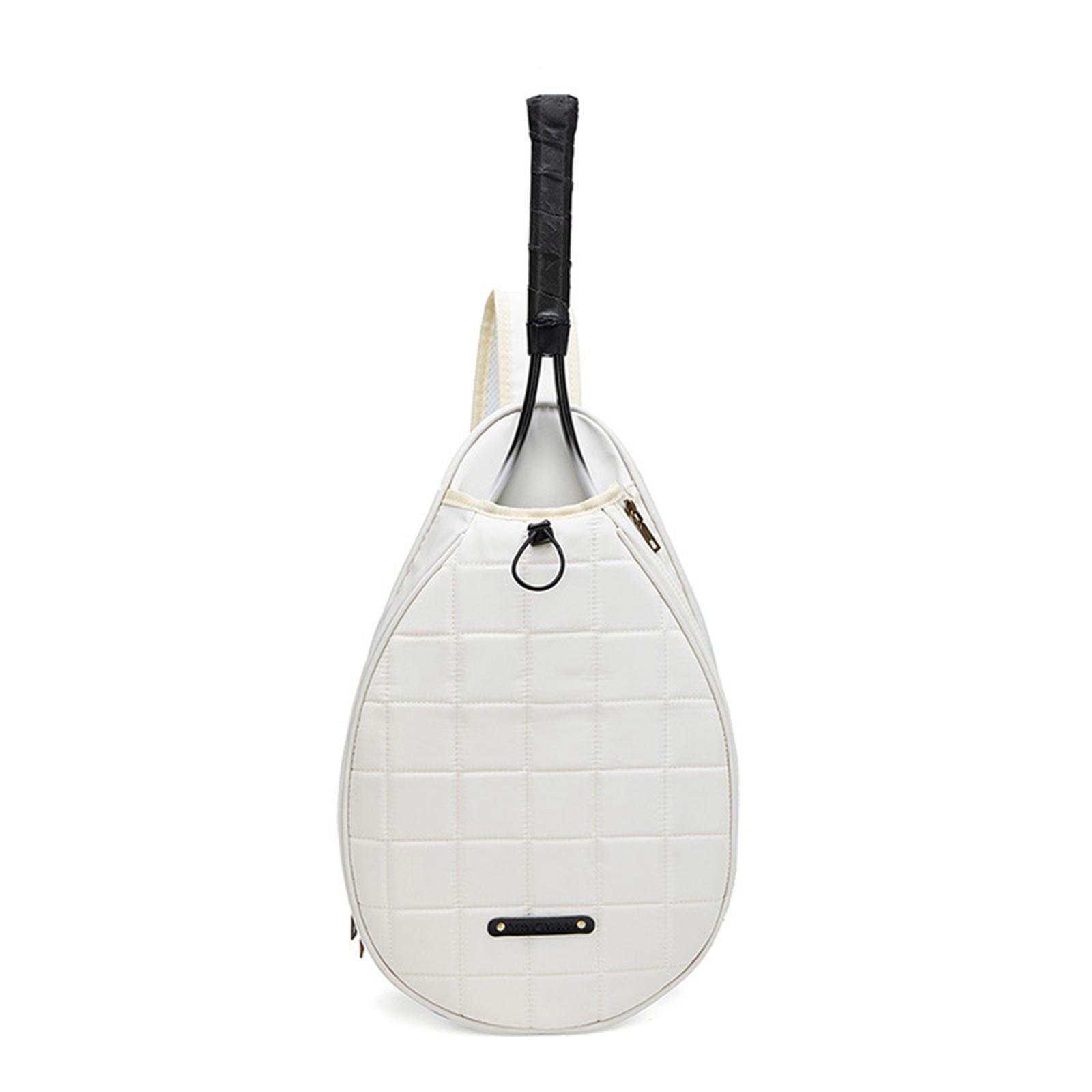 Tennis Racket Shoulder Bag Outdoor Sports Accessory Pocket Mesh Organizer 2x