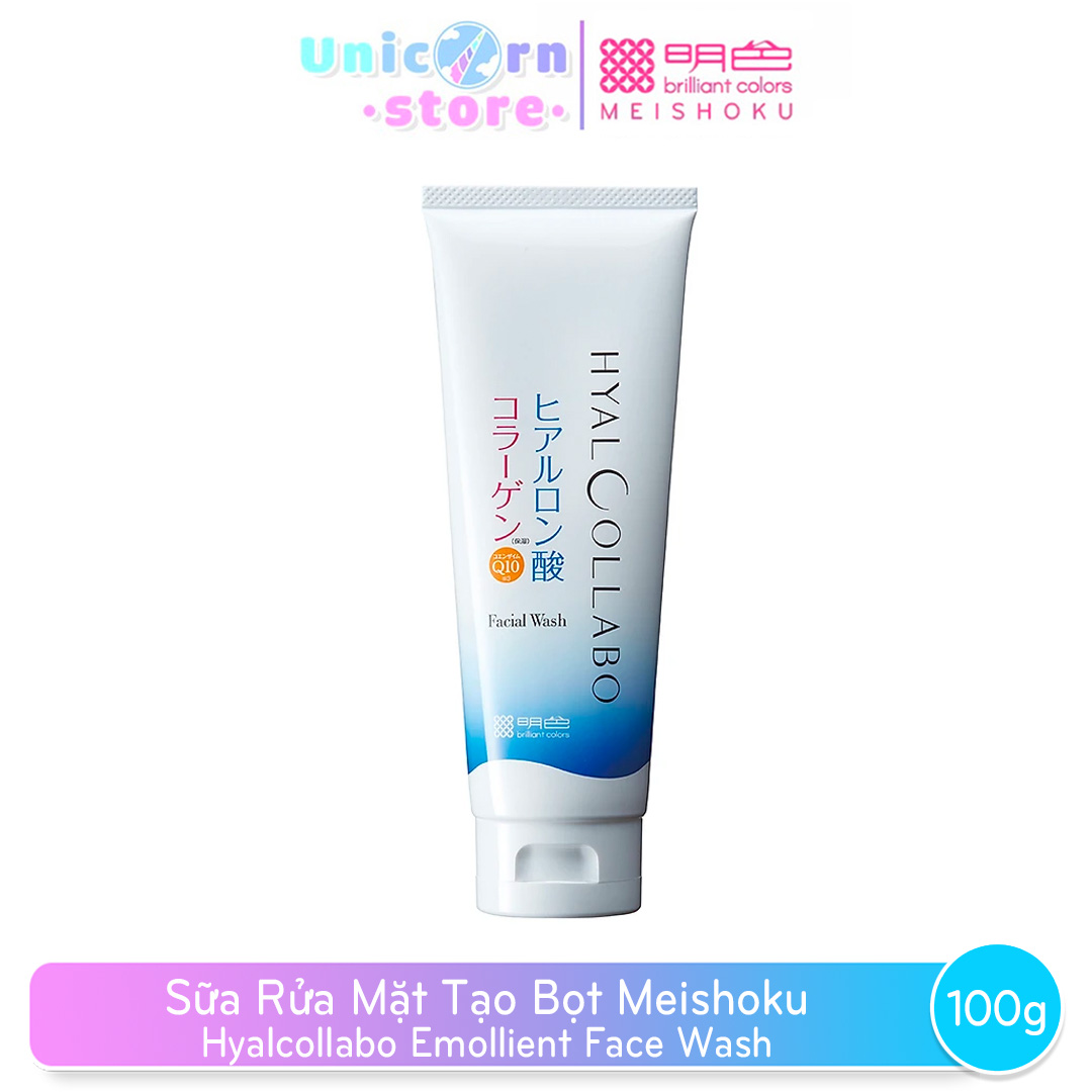 Sữa Rửa Mặt Tạo Bọt Meishoku Hyalcollabo (100g)