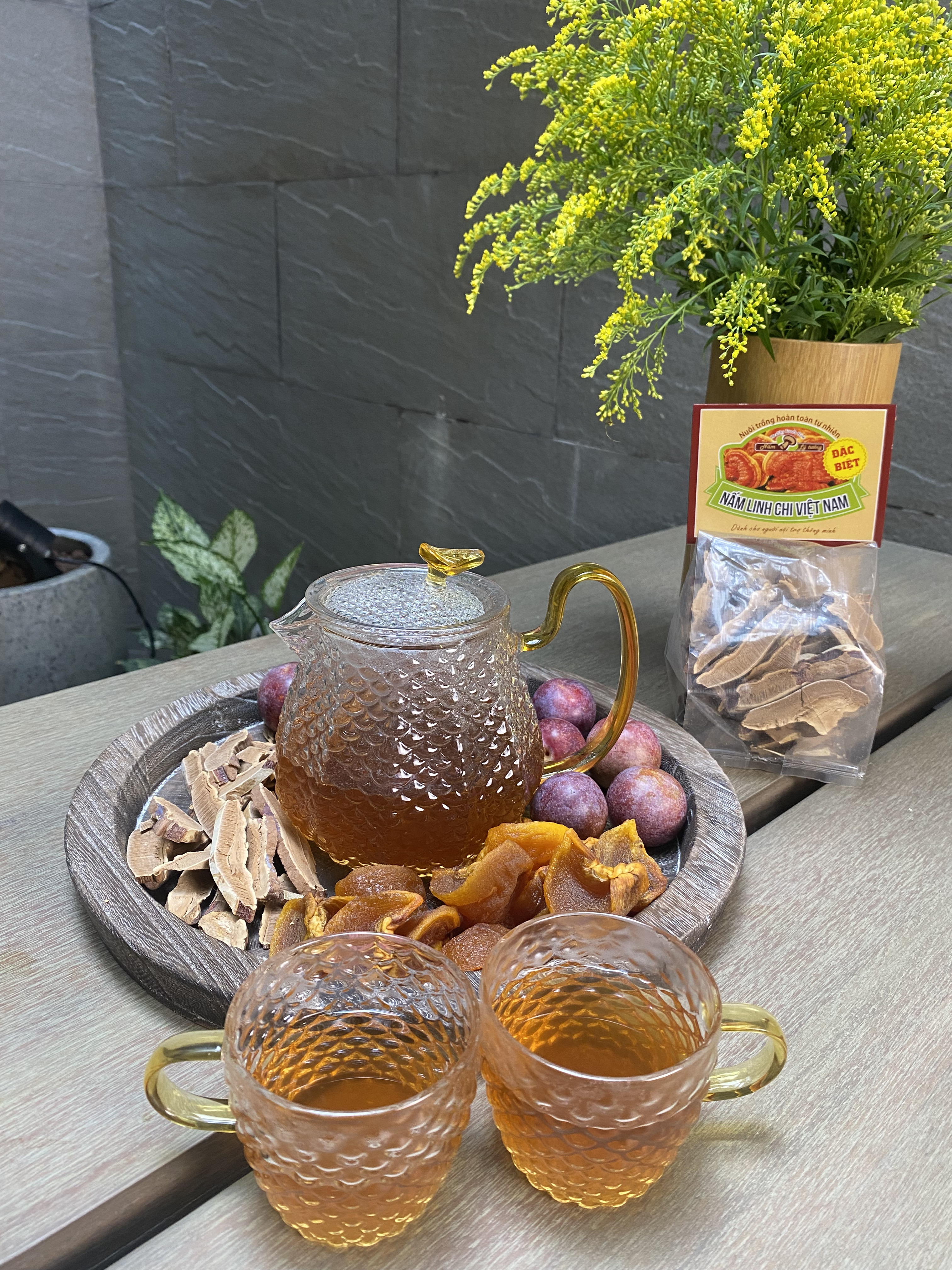 Nấm Linh Chi Khô Thái Lát Lý Tưởng 50g, Sản Xuất Tại Việt Nam