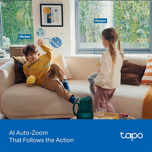 Camera trong nhà TP-Link Tapo AI Pan/Tilt Home Security Wifi 8MP 4K C250 - Hàng chính hãng