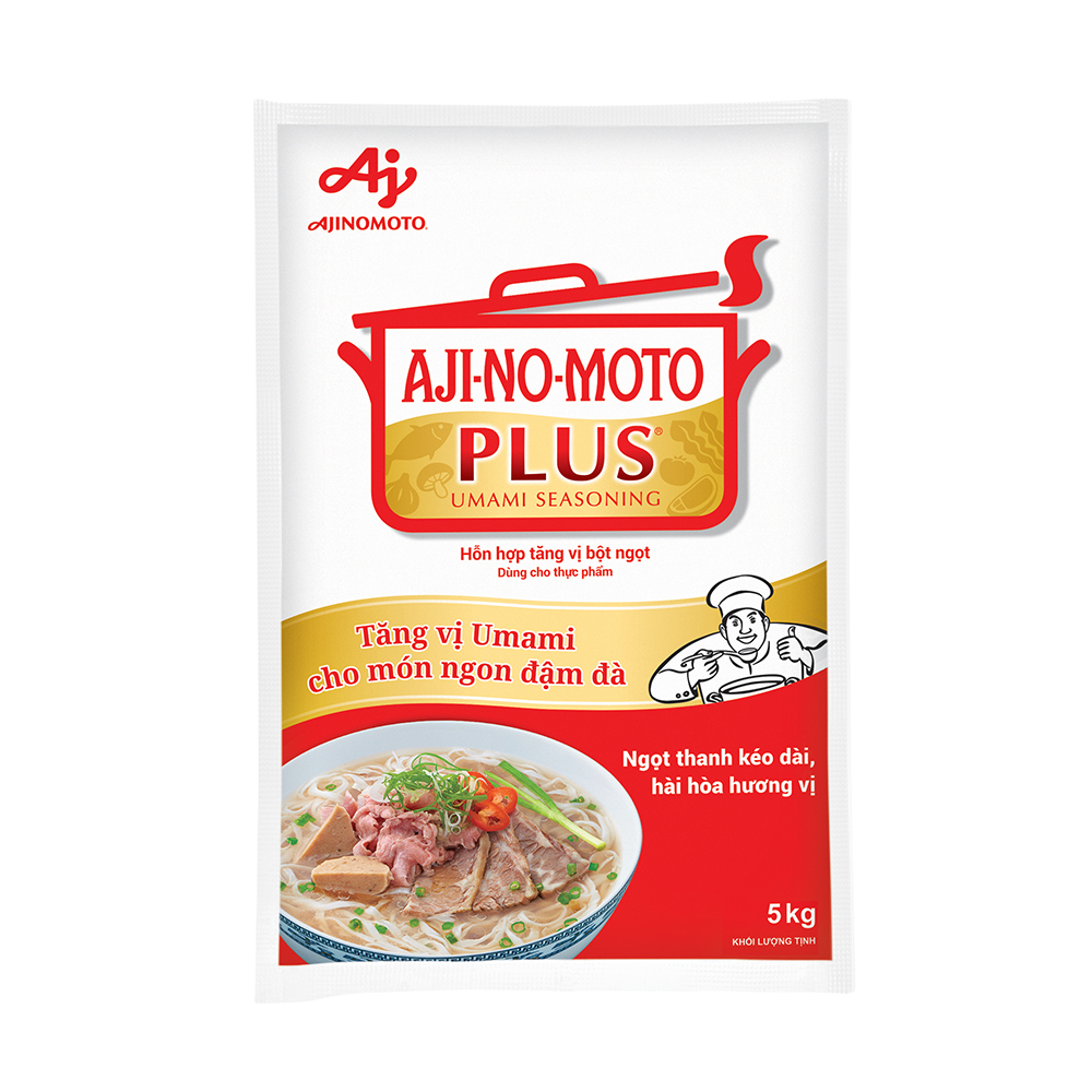 Hỗn Hợp Tăng Vị Bột Ngọt AJI-NO-MOTO PLUS® 5kg/Gói