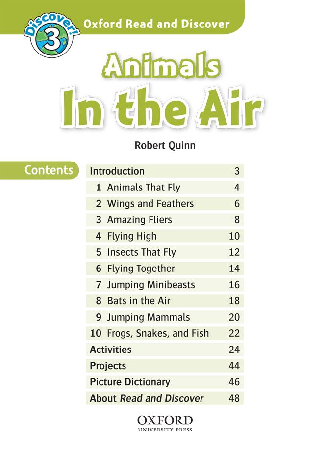 Oxford Read and Discover 3 Animals In the Air