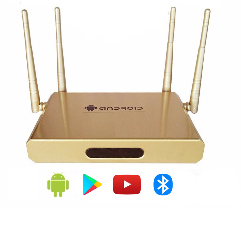 Thiết bị biến tivi thường thành tivi thông minh android tivi box 4 anten OEM kèm bàn phím kiêm chuột mini - Hàng Nhập Khẩu