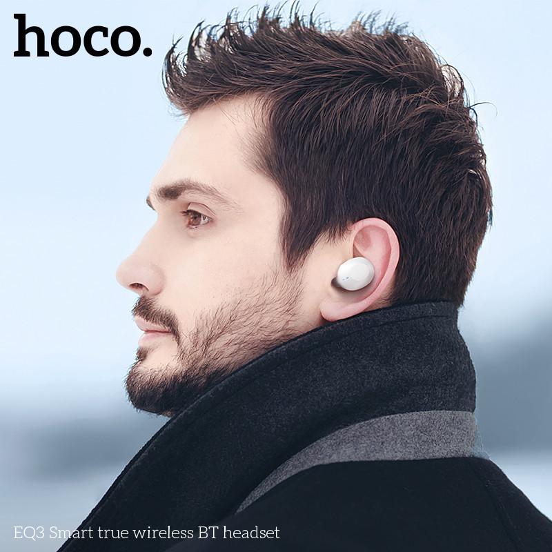 Tai nghe bluetooth có hộp sạc Hoco EQ3 true wireless kiểu dáng airpods có micro hàng chính hãng