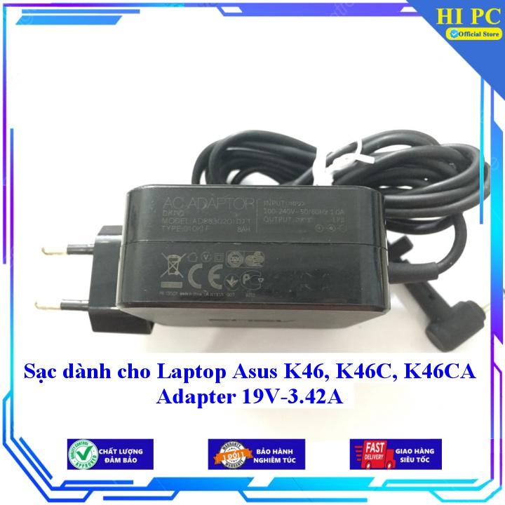 Sạc dành cho Laptop Asus K46 K46C K46CA Adapter 19V-3.42A - Hàng Nhập khẩu