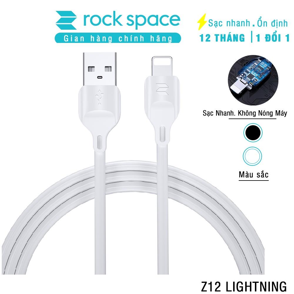 Dây Cáp Sạc RockSpace Z12 dành cho Iphone sạc nhanh ổn định không nóng máy độ dài 1m - Hàng chính hãng 