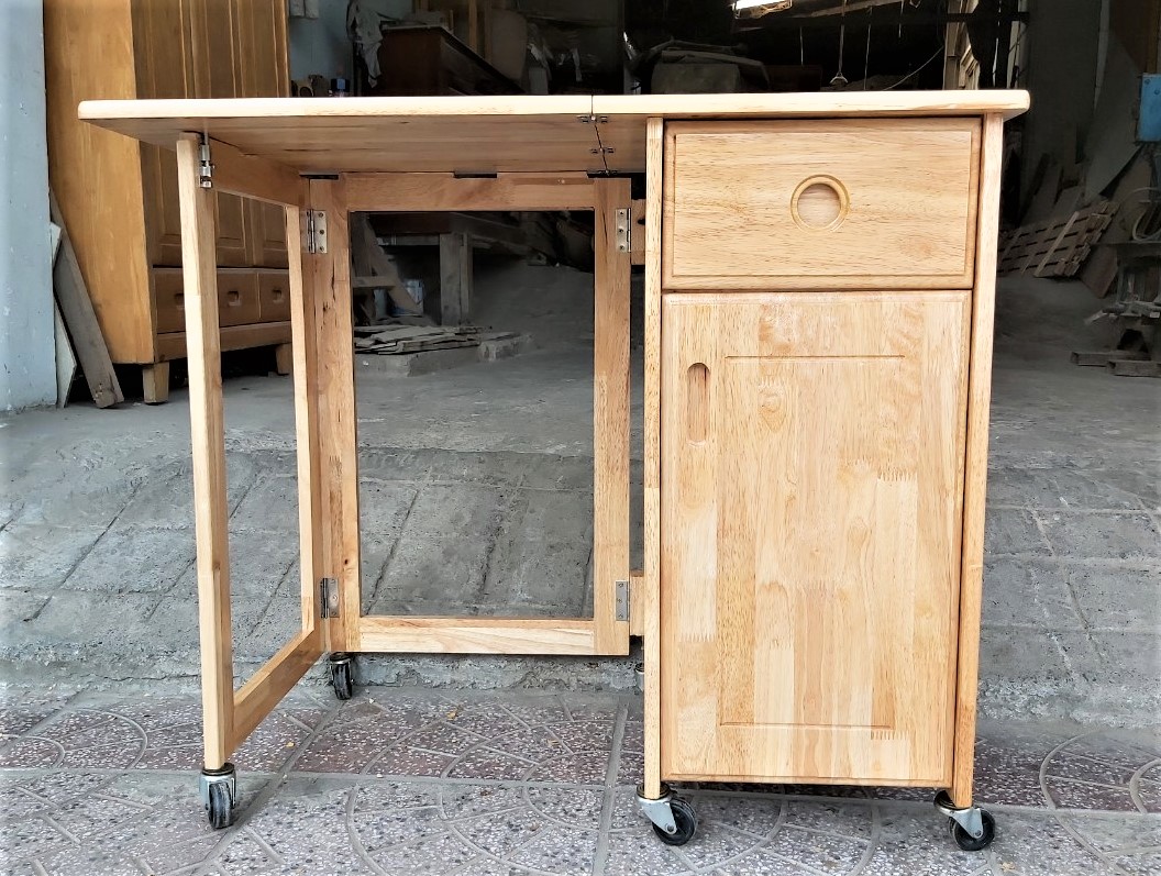 Bàn Gỗ Xếp 2 Hộc 90*50cm - Gỗ Song Bản