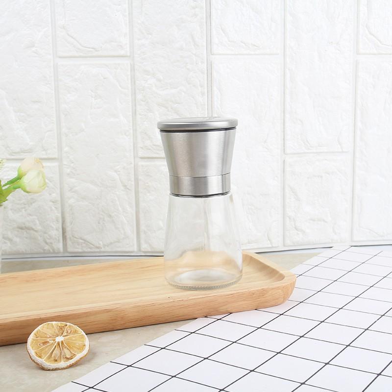 Dụng Cụ Xay Tiêu Kiêm Hũ Đựng Inox Cao Cấp