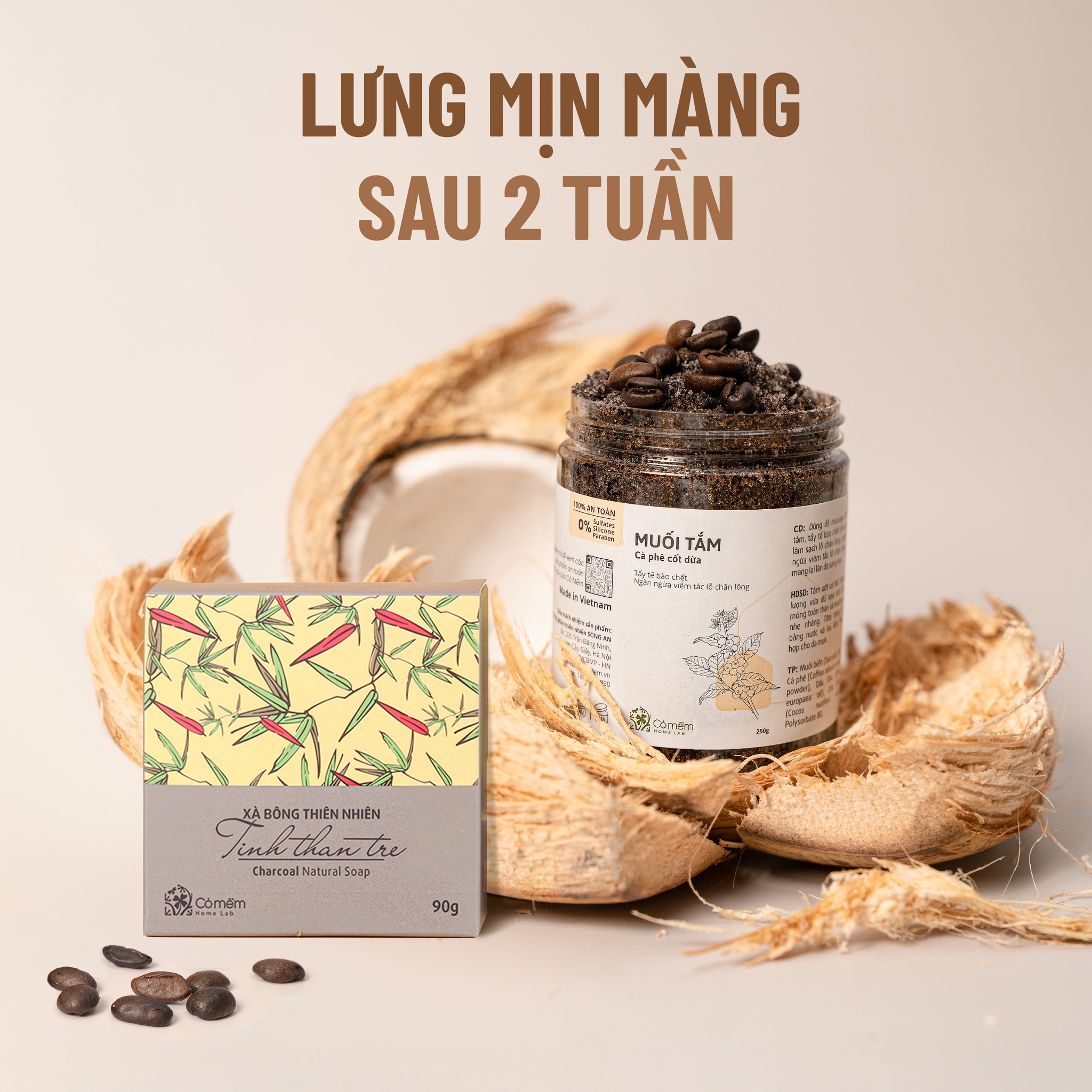 Combo Mụn Lưng Gồm Muối Tắm Tẩy Da Chết Body Và Xà Bông Than Tre Giúp Da Body Mịn Màng Chắc Khỏe Sạch Bay Mụn Lưng Cỏ Mềm