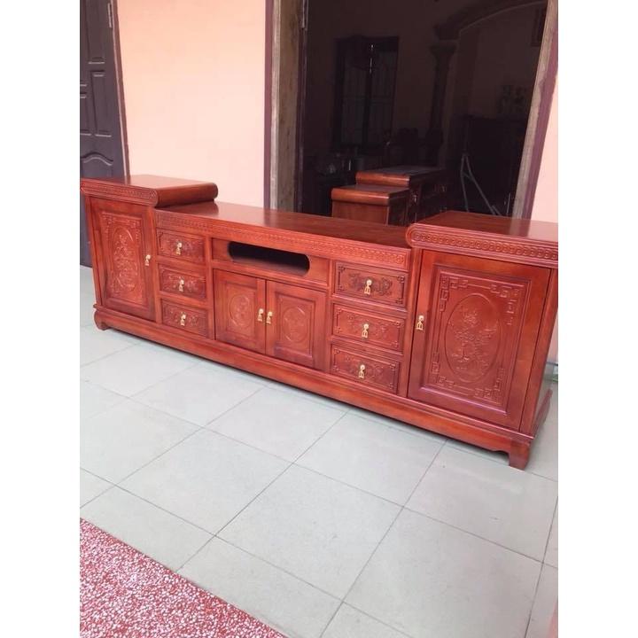 Kệ tivi mõ gỗ xoan đào