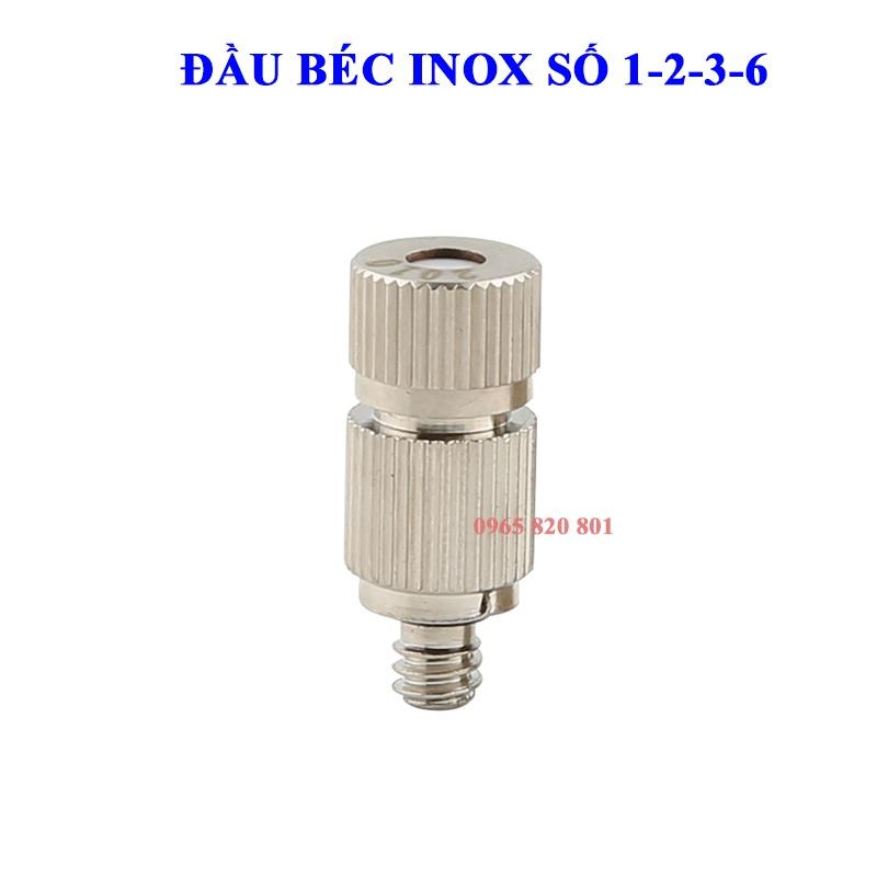 Đầu béc phun sương bằng inox số 1.2.3.6
