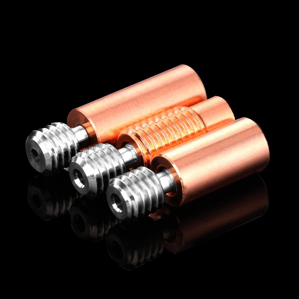 Máy in 3D XCR Block V6 Máy sưởi Titan BiMetal Hợp kim Hợp kim Bimetal Copper Throat cho E3D V6 Hotend 1.75mm Filament