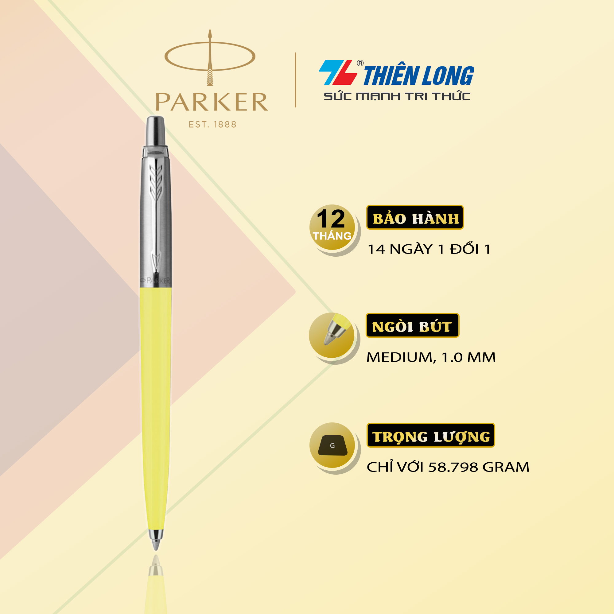 Bút bi cao cấp Parker Jotter ORIG X-PSTL YEL F TB6-2118137