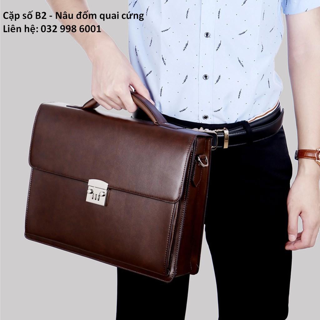 Túi da nam , cặp đựng laptop thời trang B2