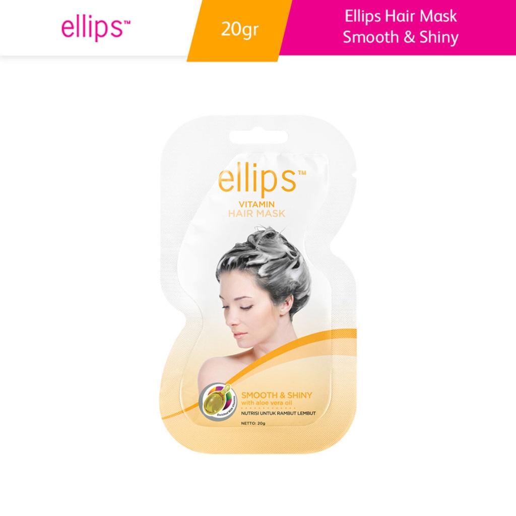 Kem ủ tóc giúp tóc mềm mượt óng ả Ellips Vitamin Hair Mask Smooth &amp; Shiny 20g