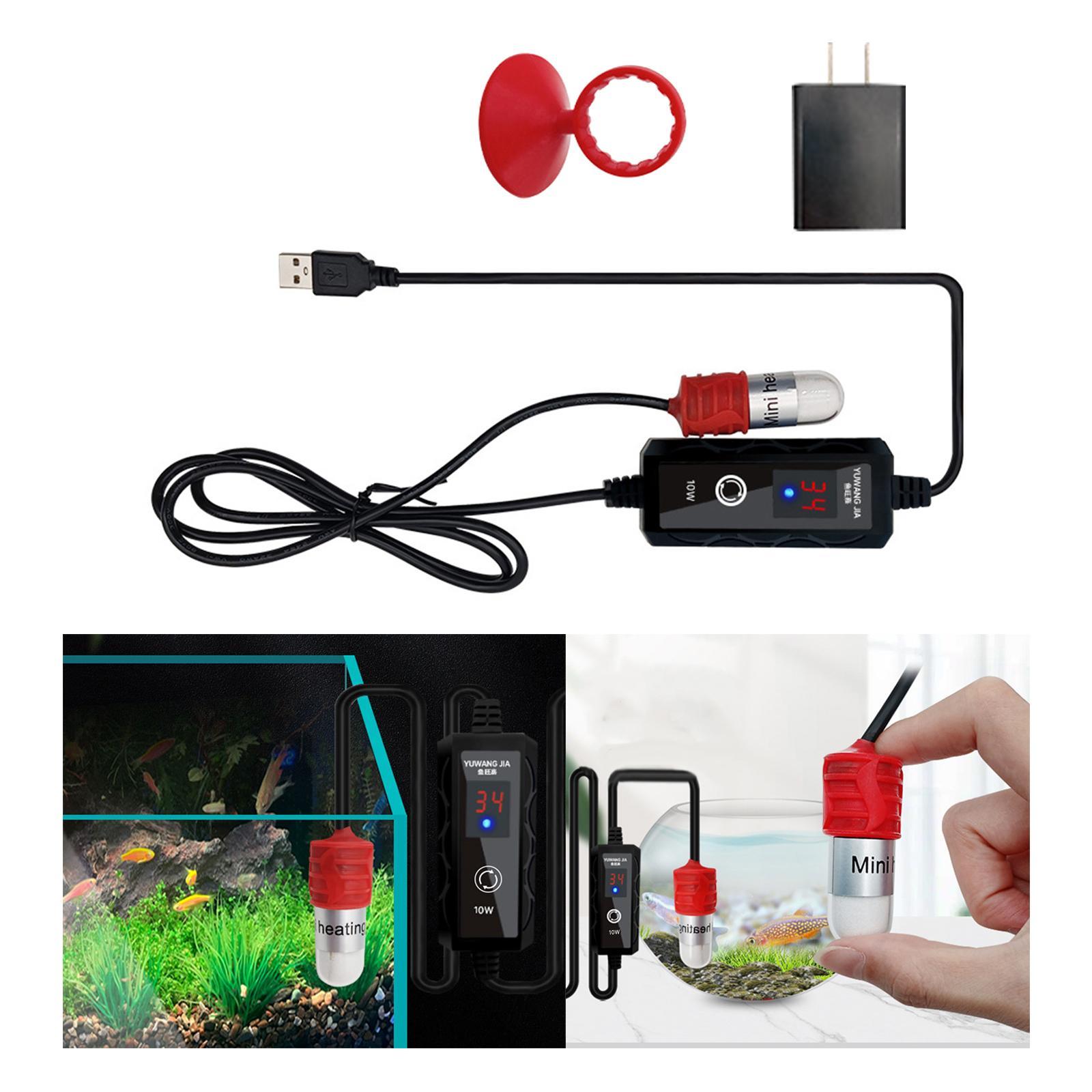 Aquarium Fish Tank Heater Heat Rod Submersible Thermostat for Turtle Pond