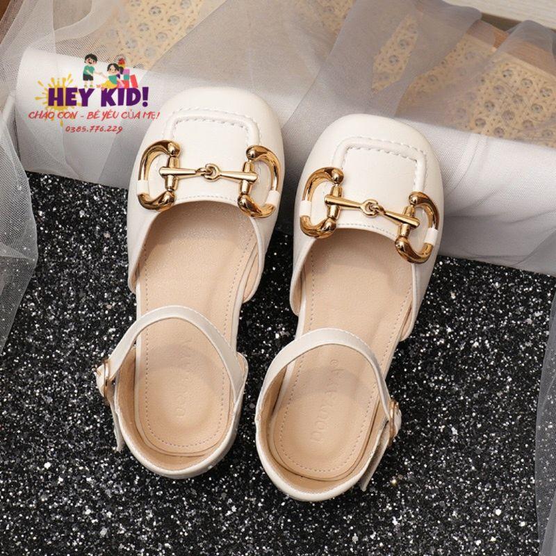 Dép sandal mũi vuông phối Móc xích cực chất cho bé từ 3-8 tuổi