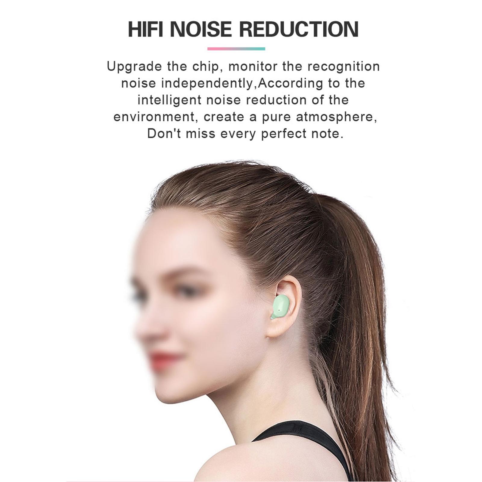 Tai nghe In-Ear BT5.0 True-Wireless thể thao có Mic 280mah Hộp sạc tự động A6S Mini Twins
