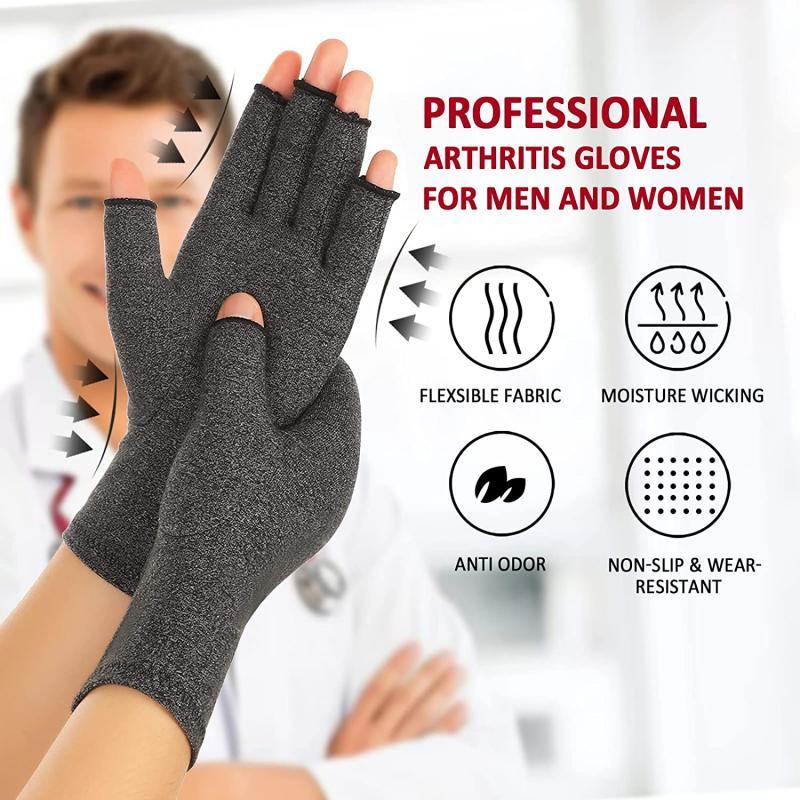 Nén Mới Viêm Khớp Găng Tay Hỗ Trợ Cổ Tay Giảm Đau Khớp Tay Nẹp Nam Nữ Trị Liệu Dây Đeo Tay Nén Xe Đạp Găng Tay Color: Black-B Size: S