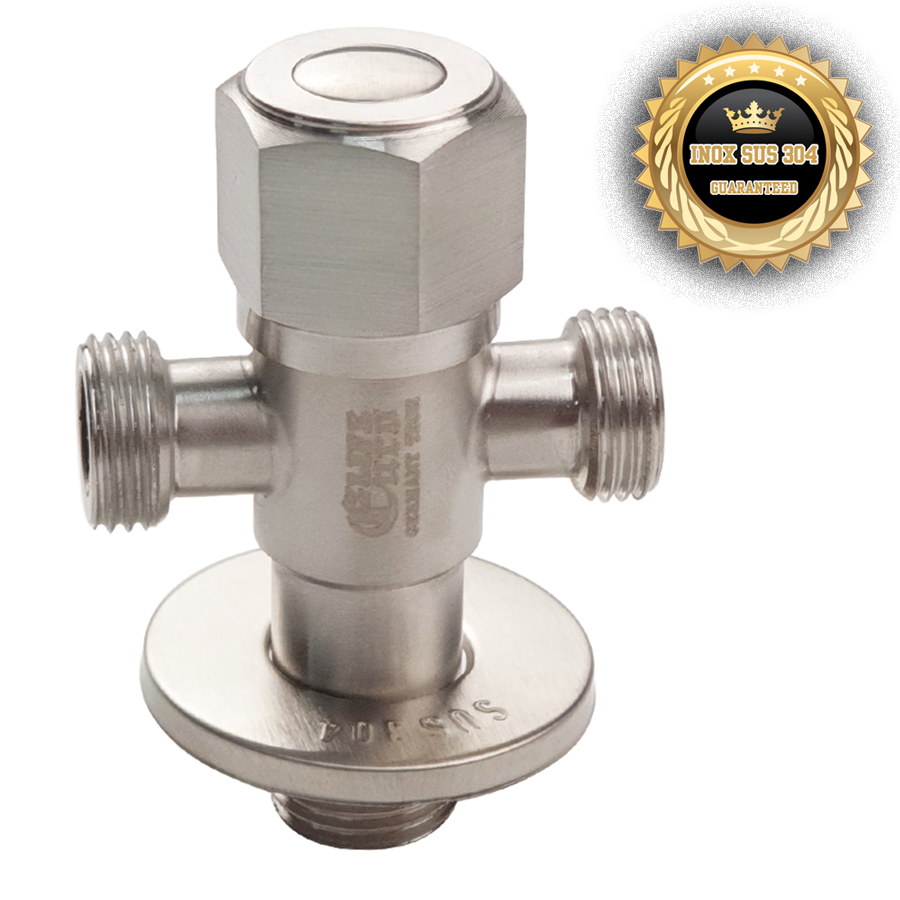 Van chia giảm áp - khóa 2 đường nước Inox SUS 304 Eurolife EL-X30