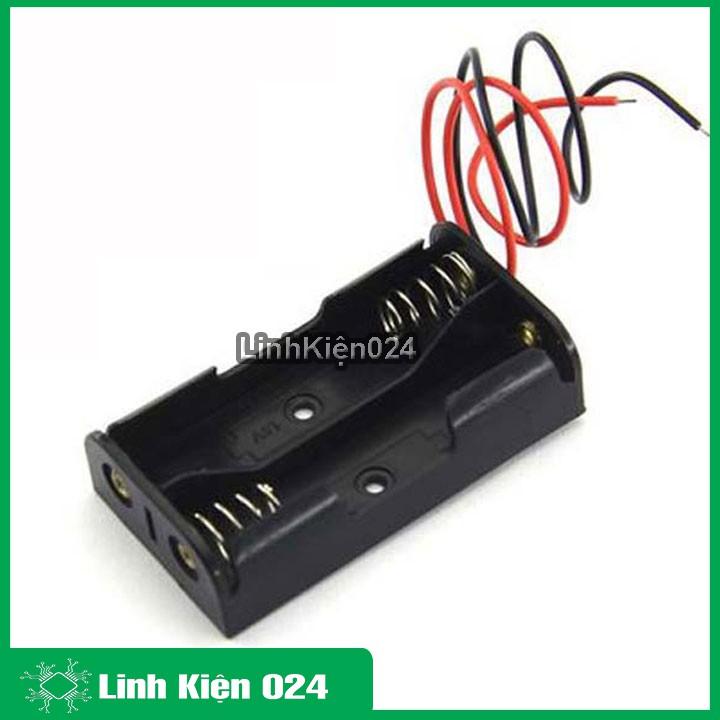 Đế Pin AA Không Nắp ( Đấu Nối Tiếp ) - 2 Pin