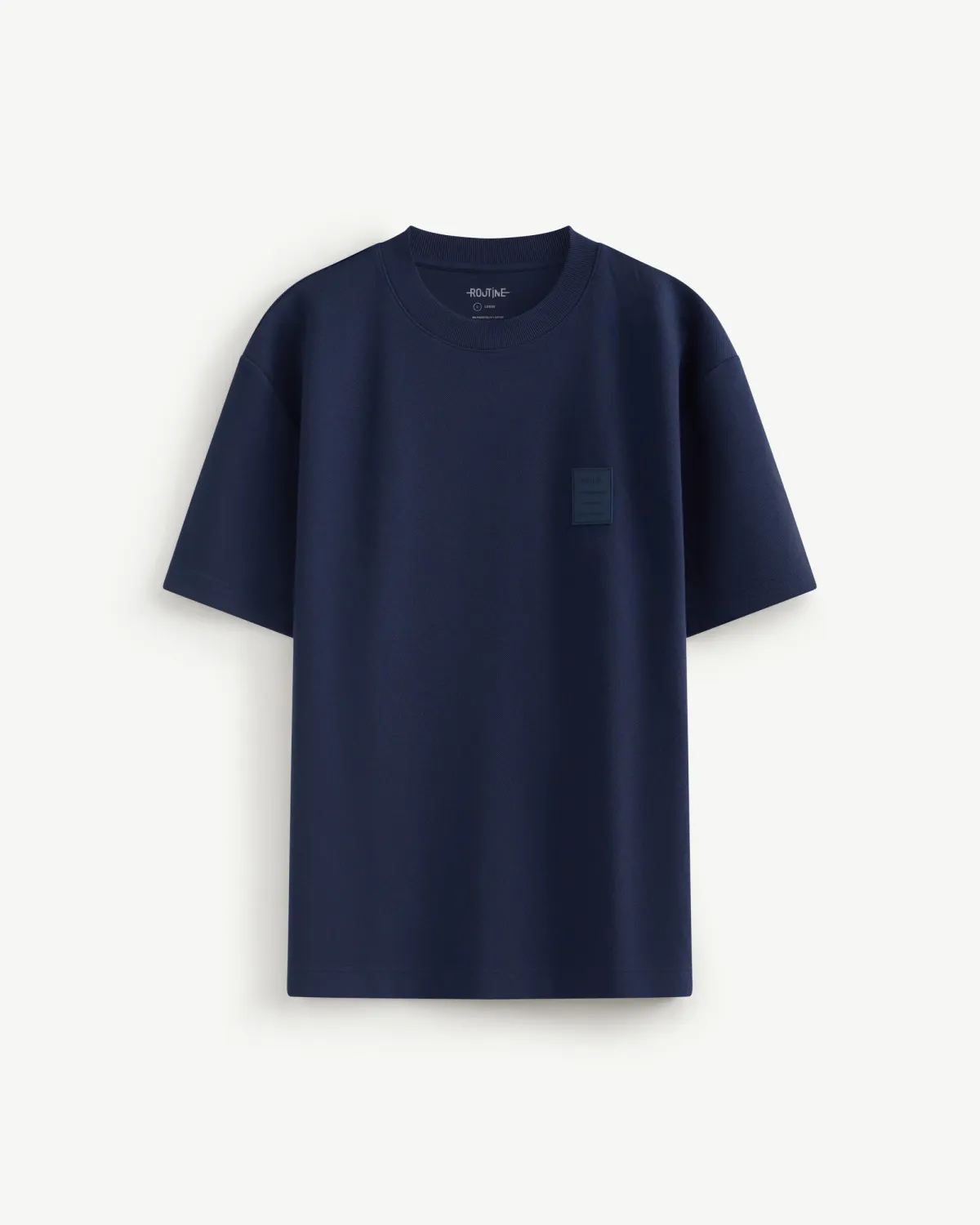 Áo thun tay ngắn nam phối patch trang trí Form Loose -  ROUTINE 10F25TSS023