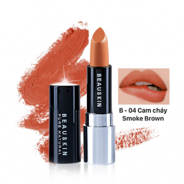 Son lì mềm môi Extra Makeup Matte Lipstick Hàn Quốc 3.5g (B04 - Smoke Brown) + Móc khóa