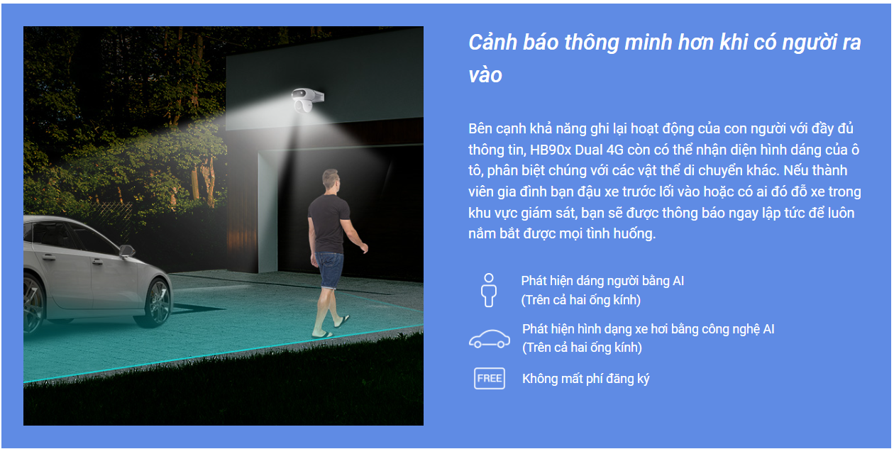 CAMERA DÙNG SIM VÀ DÙNG WIFI NGOÀI TRỜI EZVIZ HB90X 8MP - TẶNG PIN 10400mAh, ĐÀM THOẠI, CÓ MÀU, PHÁT HIỆN CHUYỂN ĐỘNG