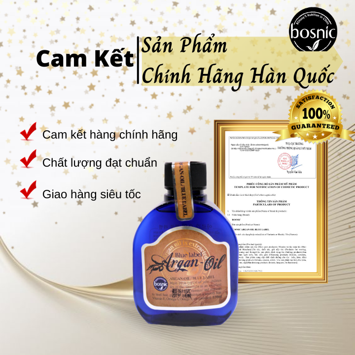 TINH DẦU DƯỠNG TÓC ARGAN OIL BOSNIC 120ML