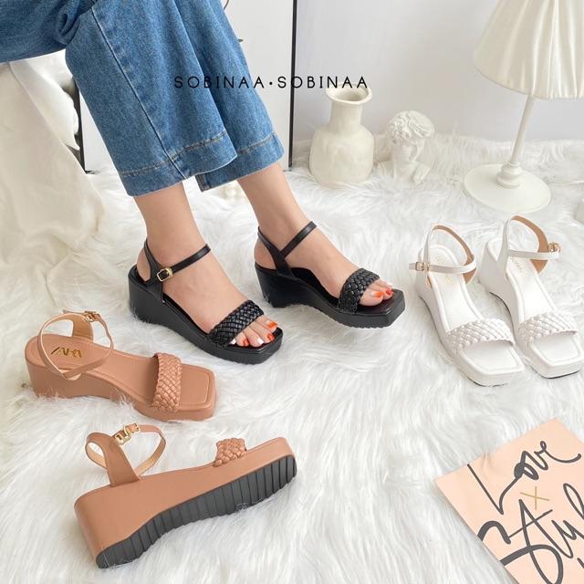 Sandal xuồng quai ngang bính
