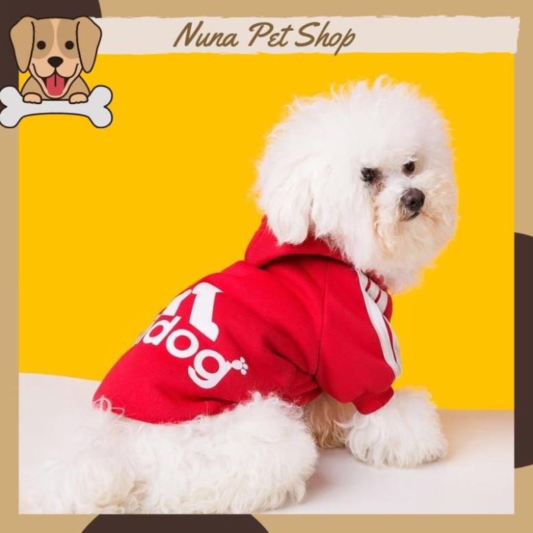 Áo nỉ Hoodie Adidog cho thú cưng, áo mùa đông cho chó mèo