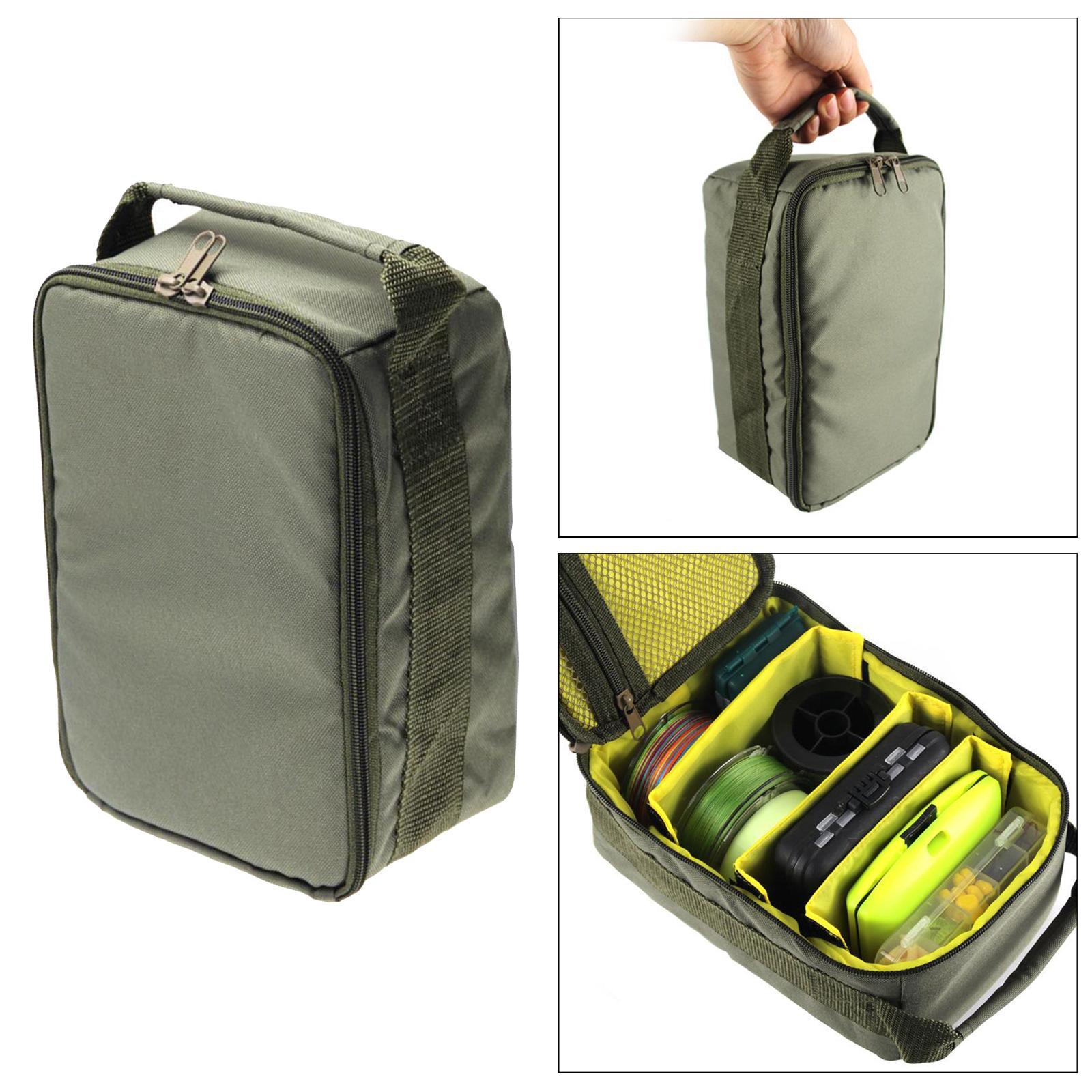 2xFishing Tackle Bag Pack Fishing Reel Lure Gears Storage Organizer Case for Bag