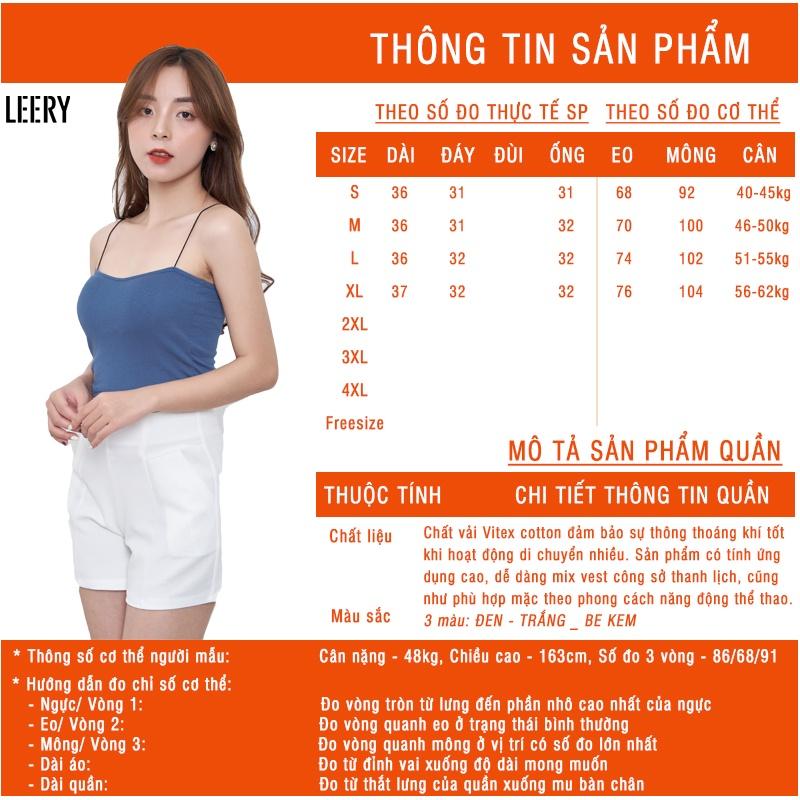 Quần đùi nữ dáng chân váy đẹp kiểu Hàn Quốc quần short mặc đi làm SHO-01 LERRY