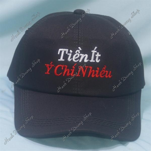Set Nón Cặp Bucket &amp; Cap Tiền Ít Ý Chí Nhiều (TYC01);(KYC01) - Combo Tiền Ít Ý Chí Nhiều