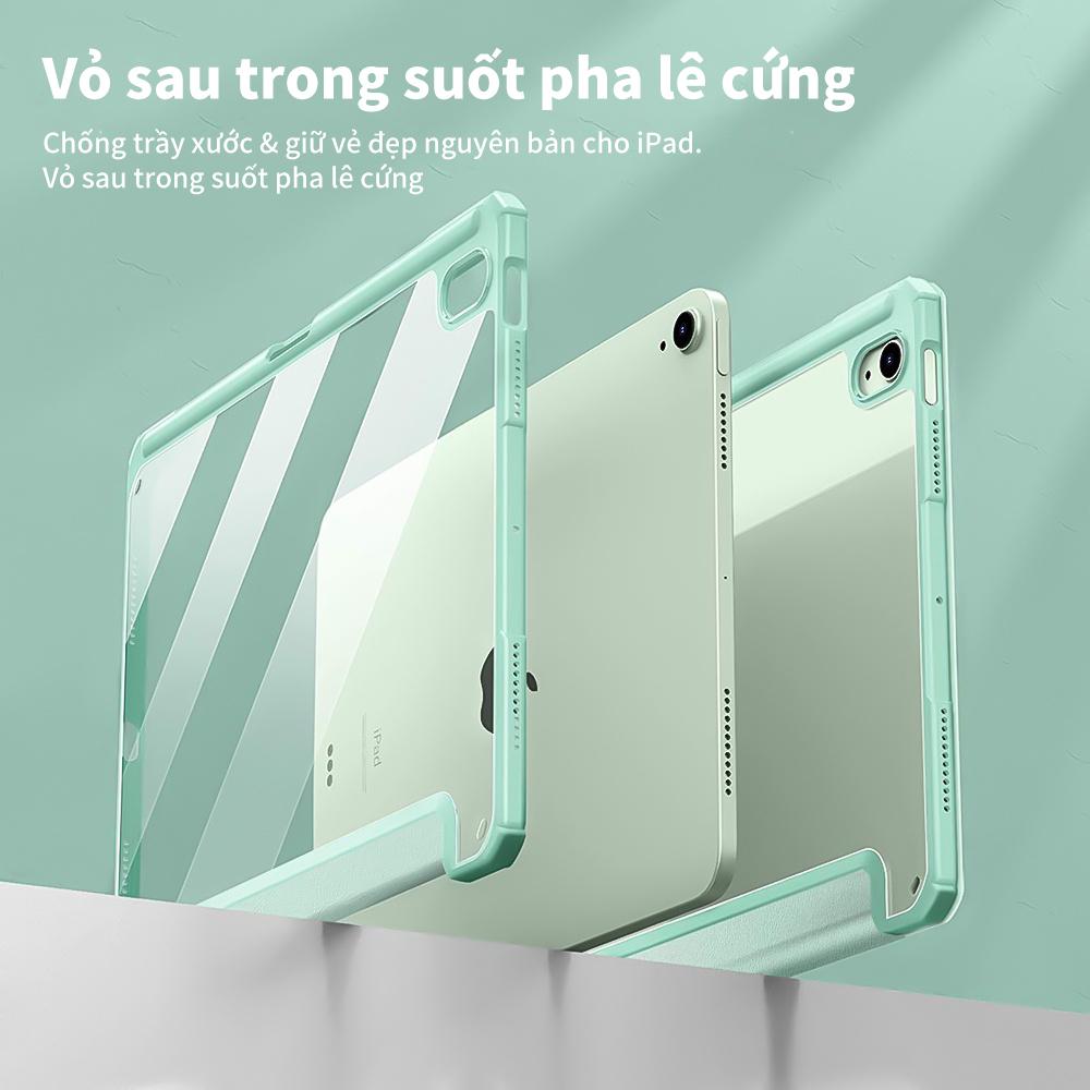 [HÀNG CHÍNH HÃNG GOOJODOQ] Bao da ipad GOOJODOQ Cho iPad Pro 11 12.9 2022 Air 4 Air 5 Gen 10 10.9 Gen 9 8 7 10.2 Ốp Lưng Clear Acrylic Bao - Màu xanh lá cây đậm