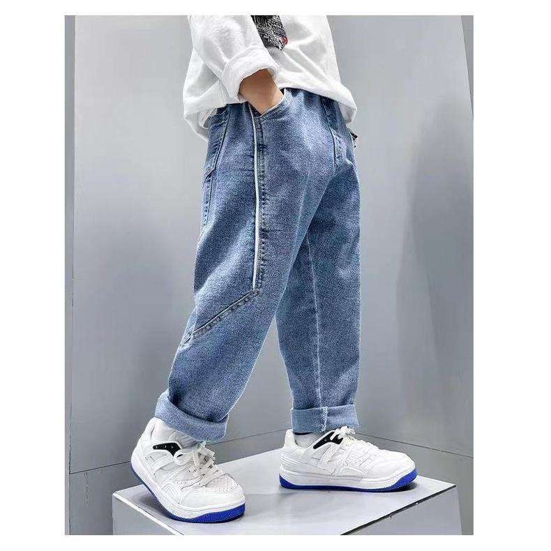 JL5 Size120-170 (25-45kg) Quần jean bé trai size đại Thời trang trẻ Em hàng quảng châu - QUẦN BÉ TRAI