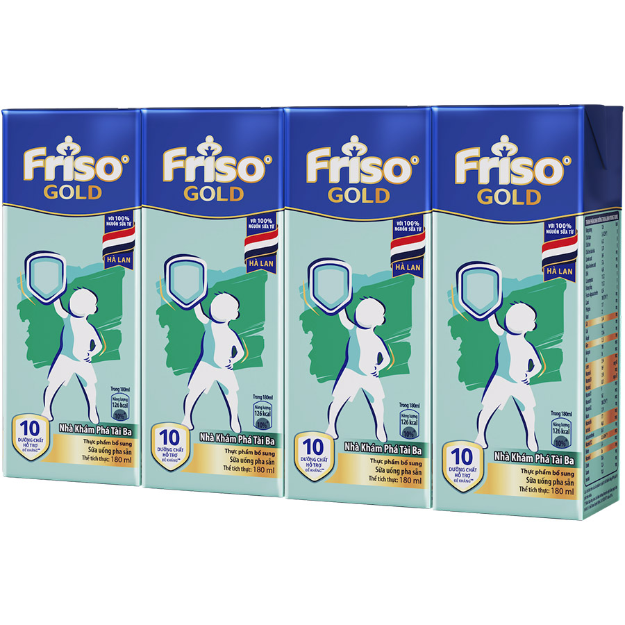 Thùng 48 Hộp Sữa Bột Pha Sẵn Friso Gold Rtd Vani (48 x 180Ml)