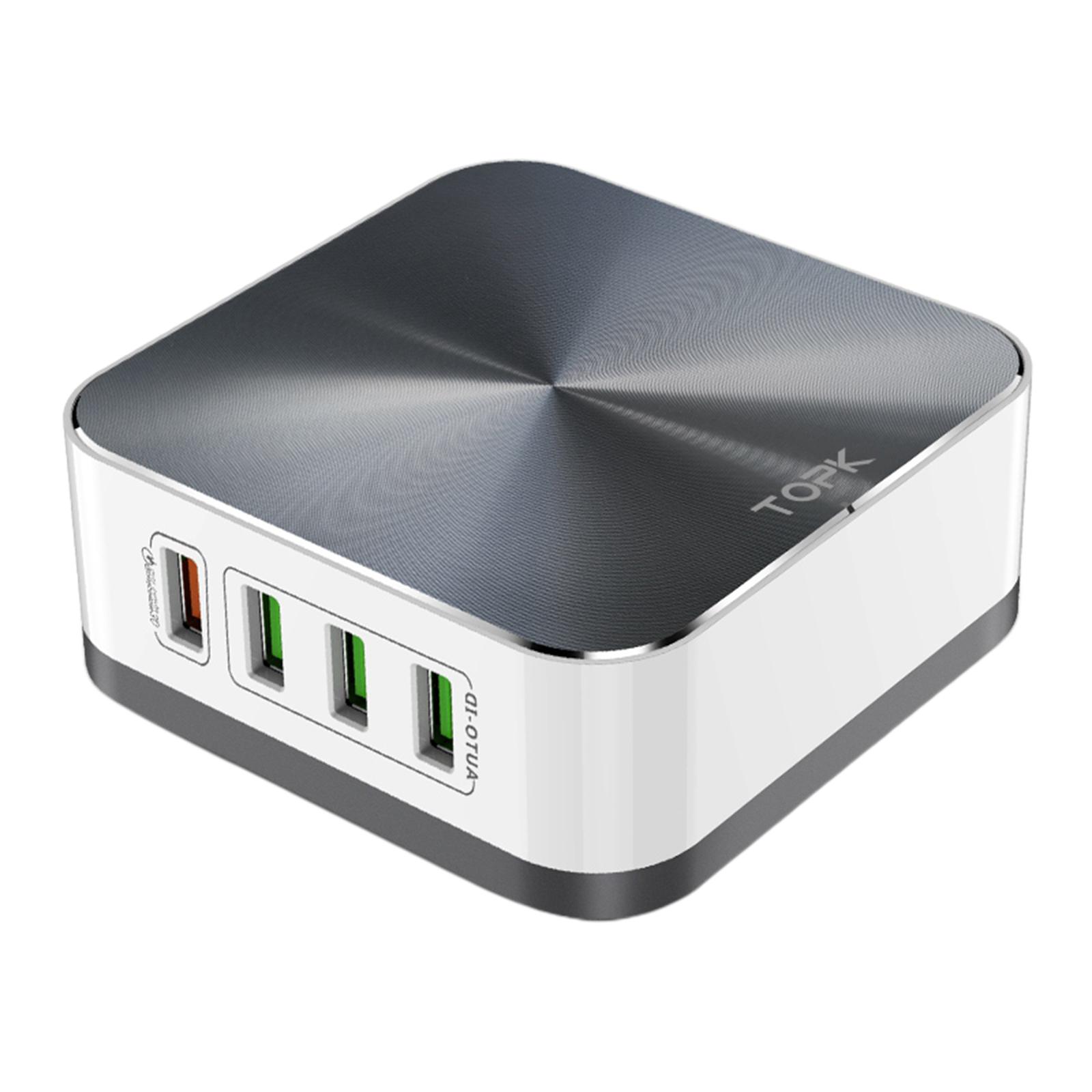 Travel High- 8-Port Quick Charge Wall Charger Power Adapter UK Plug