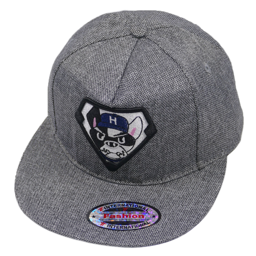 Nón Hiphop Snapback mỏ bằng độc đáo thêu nổi hình cún cưng, phong cách năng động cá tính - Hạnh Dương