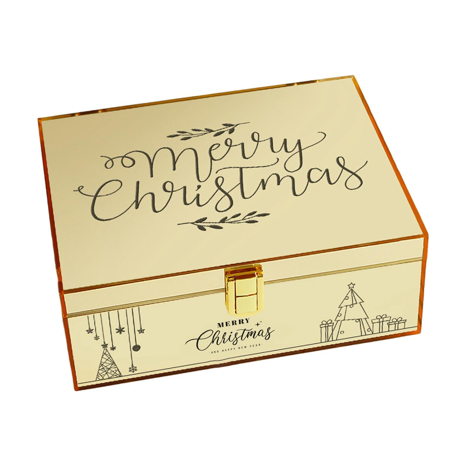 Gift Box with Lid Containers Acrylic Boxes for Birthday Bridesmaid Christmas