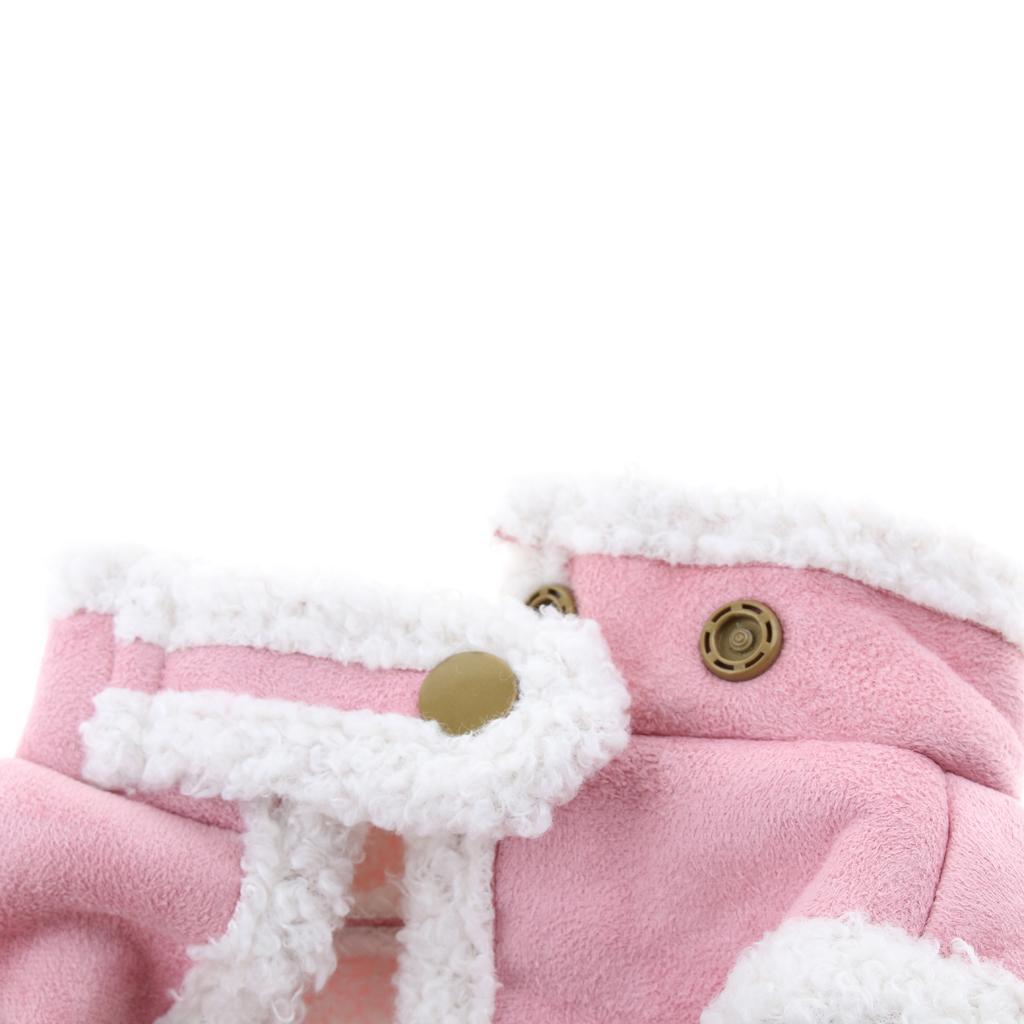 Autumn Winter Warm Pet Dog Clothes Plush Collar Coat Pet Vest Clothing