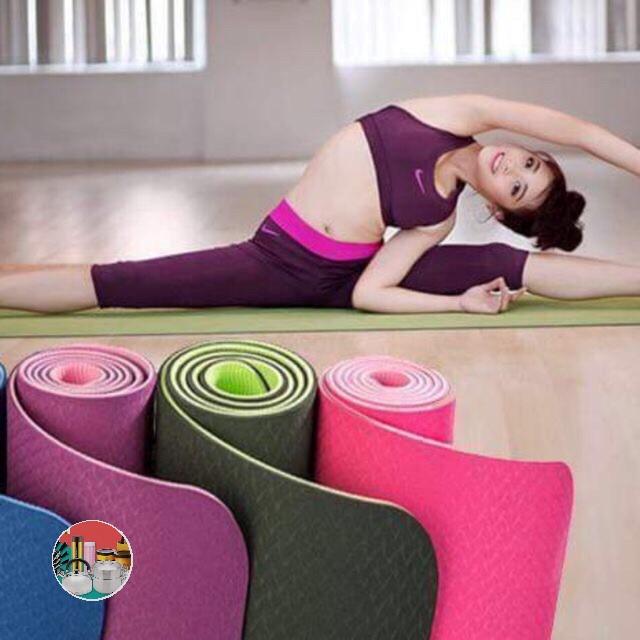 Thảm yoga chất đẹp siêu bền kèm túi ( ĐỒ GIA DỤNG SK )