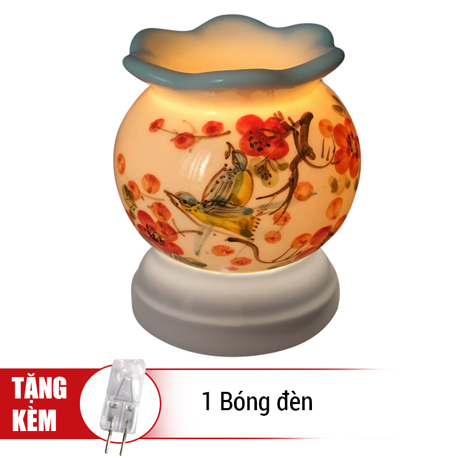 Đèn Xông Tinh Dầu Gốm MNB11 + Tặng Kèm 1 Bóng Đèn