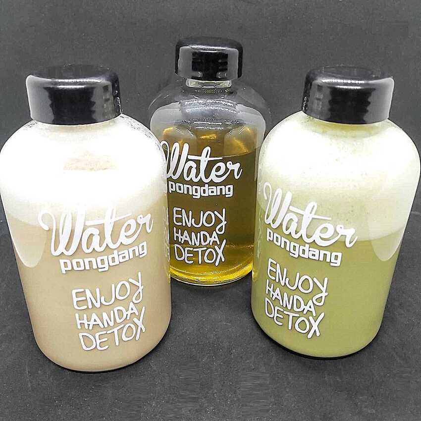 Combo 2 Chai Thủy Tinh đựng nước DETOX 600ML - Nắp nhựa có giăng cao su