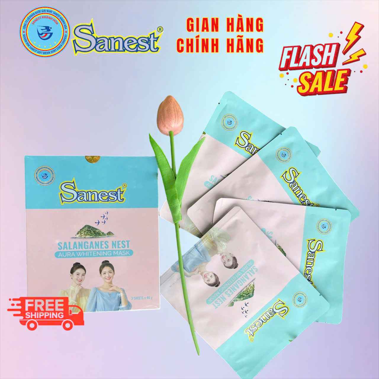 Hộp mặt nạ Yến sào dưỡng trắng da