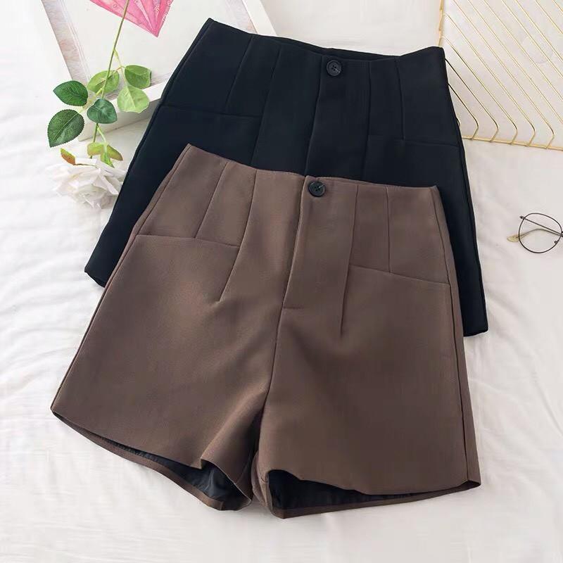 Quần Short Nữ Cạp Cao Siêu Tôn Dáng Quần Đùi Nữ Có Túi Chất Tuyết Mưa So Hot