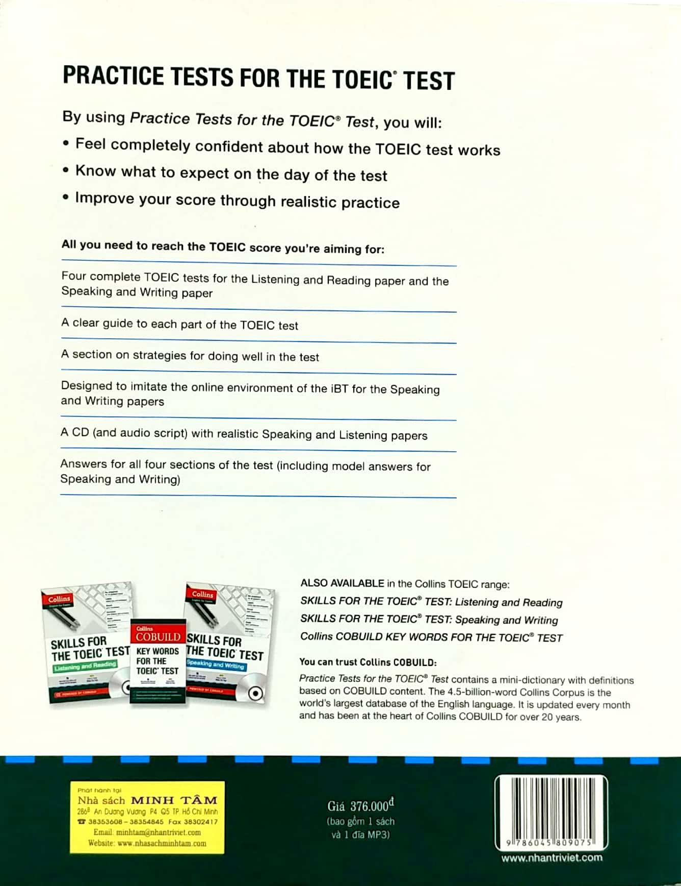 Collins English For Exams Practice Test For The TOEIC Test (Kèm CD)